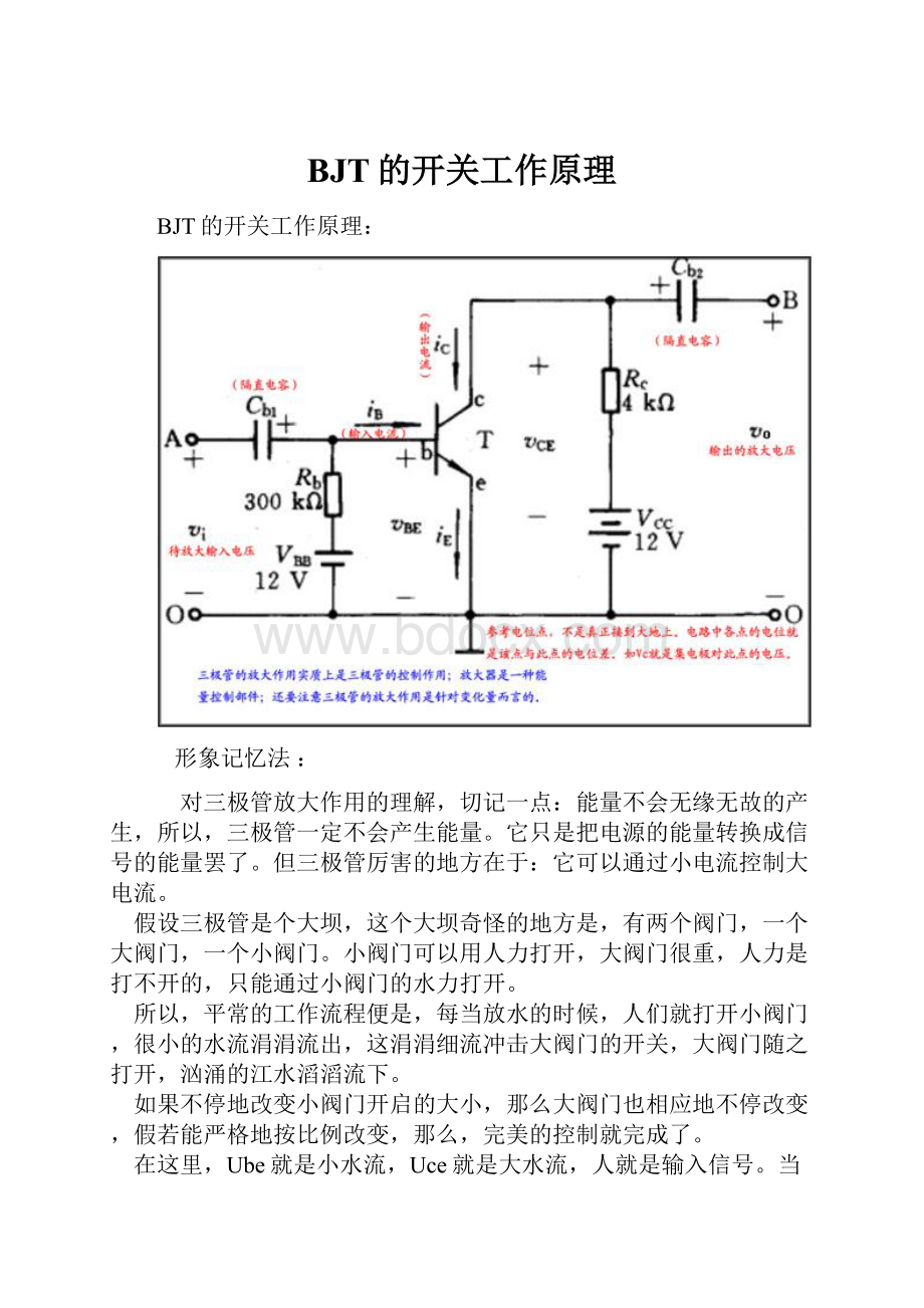 BJT的开关工作原理.docx_第1页