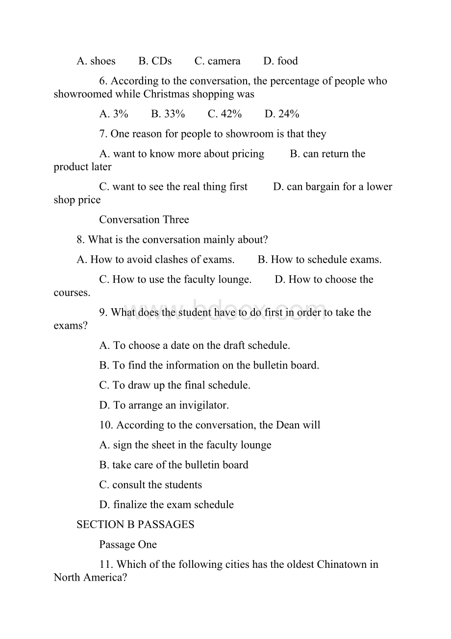 最新英语专四真题及答案解析.docx_第2页