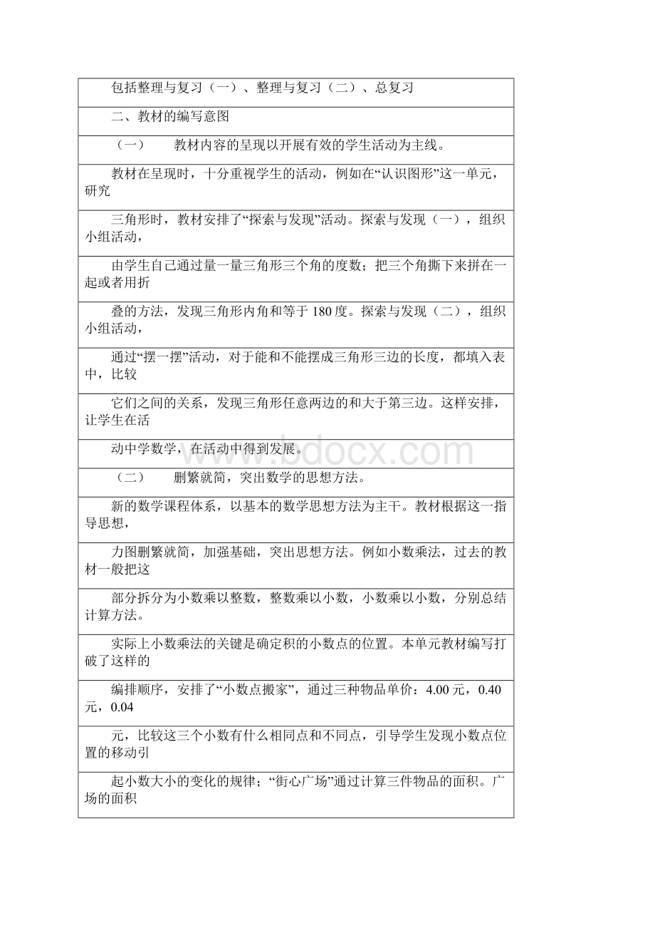 北师大版四年级数学下全册表格教案.docx_第3页