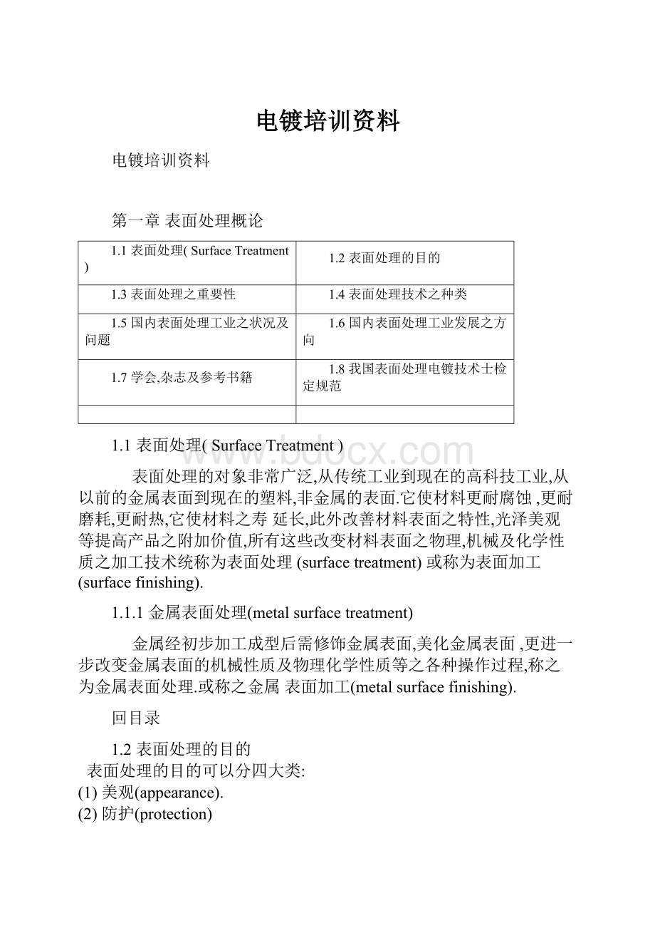 电镀培训资料.docx_第1页