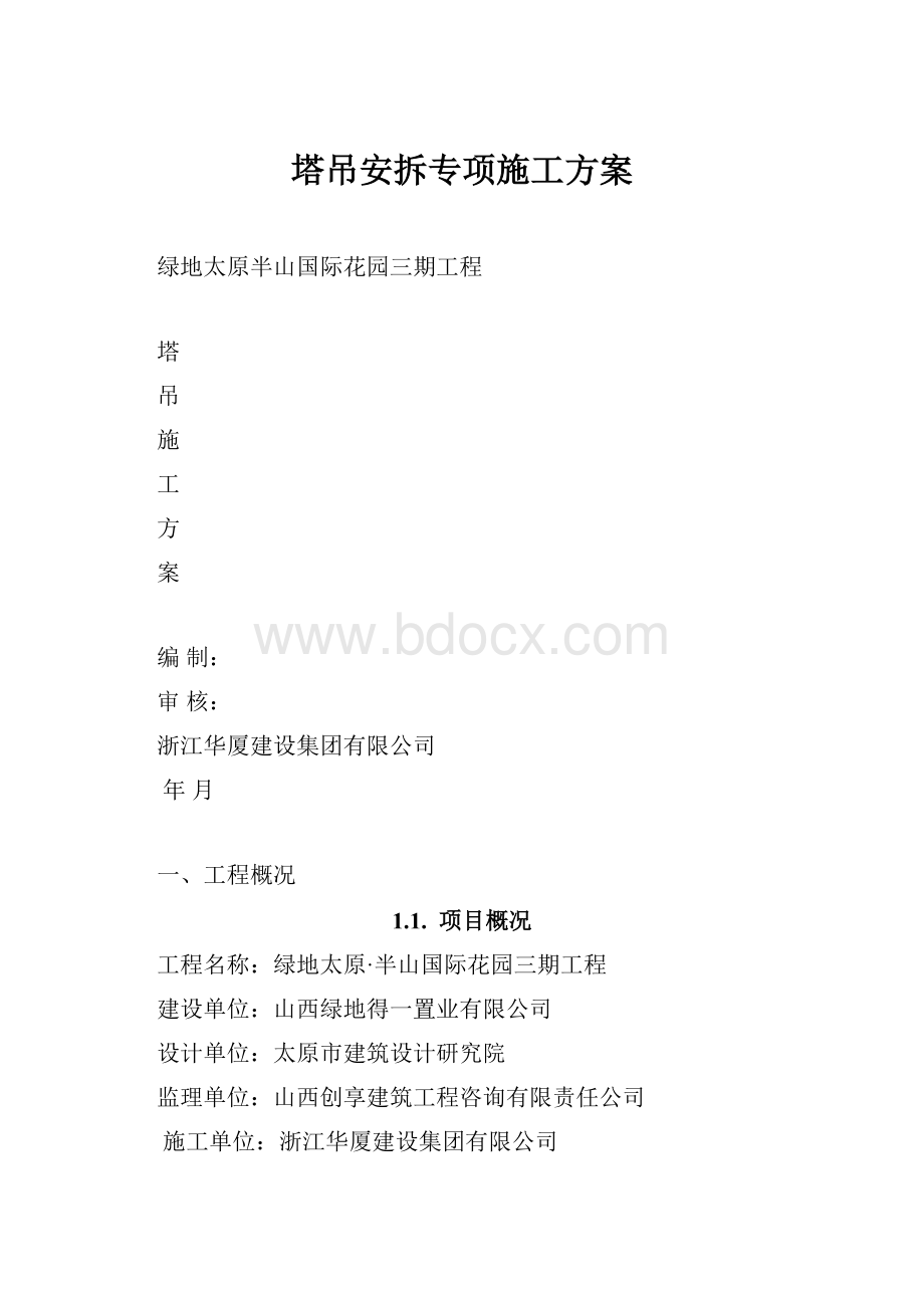 塔吊安拆专项施工方案.docx