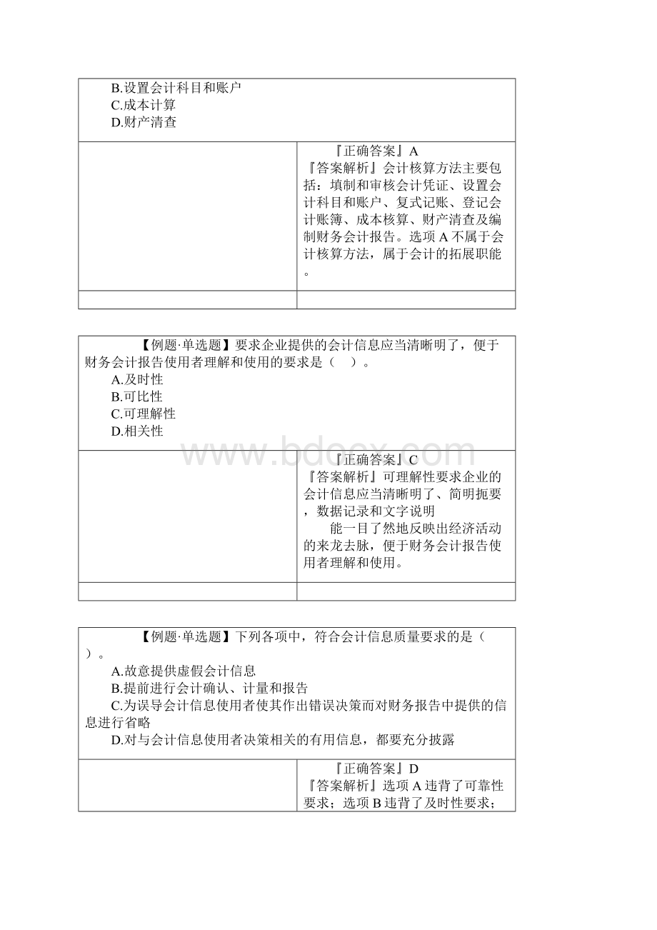 会计从业资格考试会计基础客观题汇总含答案及解析.docx_第2页