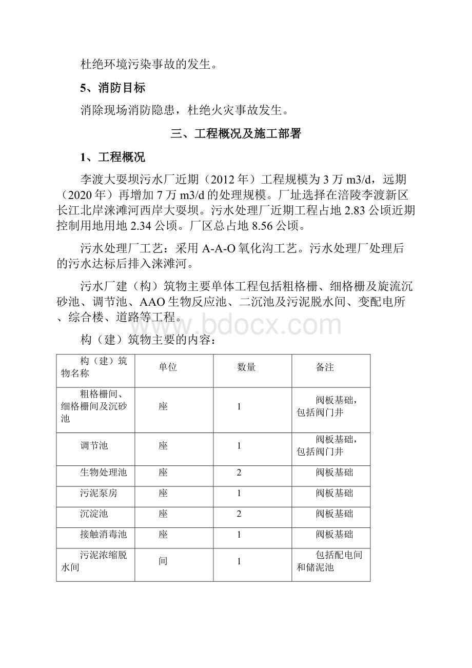 污水处理厂土建工程施工组织设计.docx_第3页