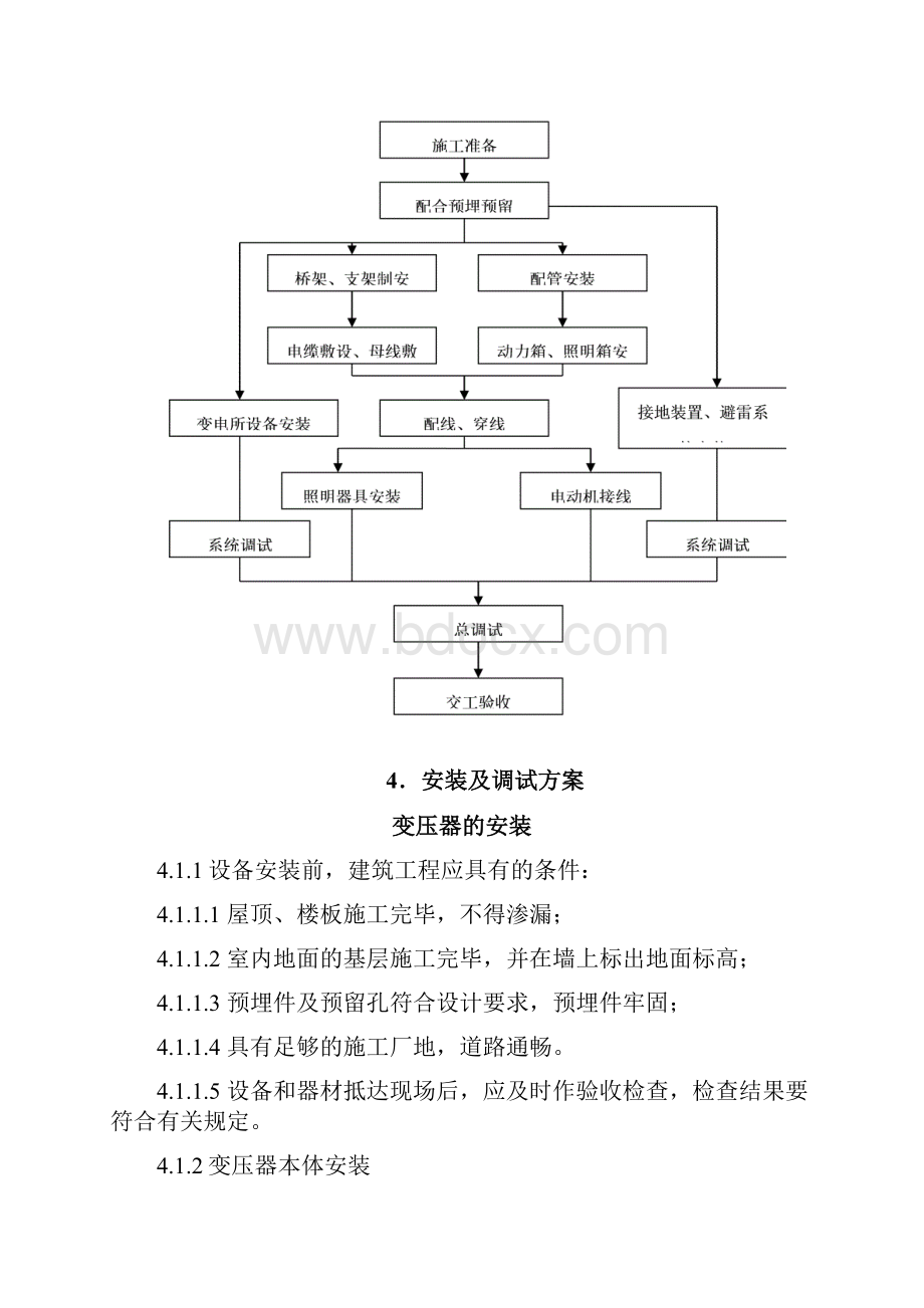 厂房变压器电气施工组织设计.docx_第3页