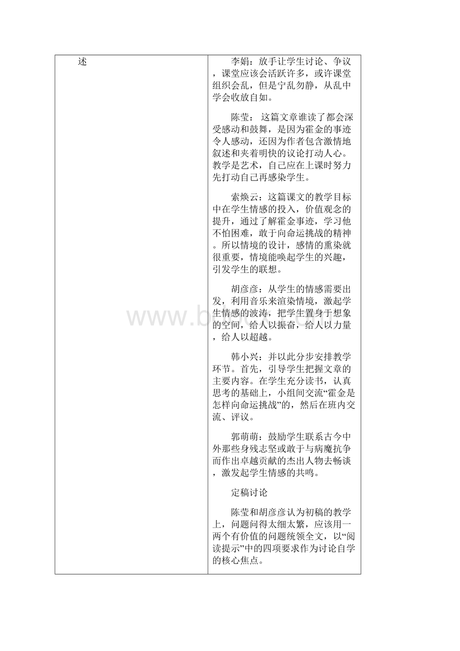 马村镇中心小学语文集体备课备课活动记录.docx_第2页