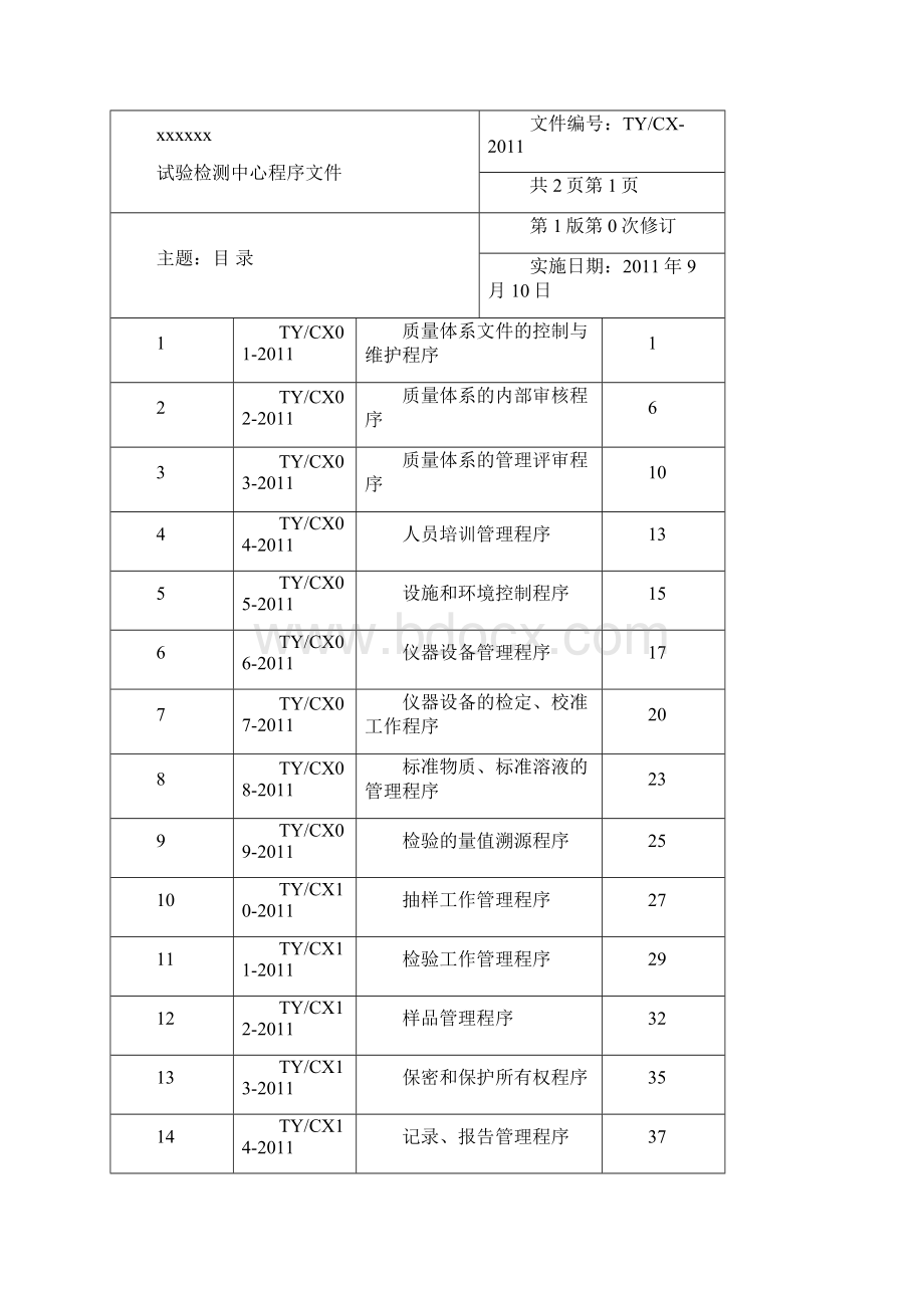 xxxxxx试验检测中心程序文件.docx_第3页