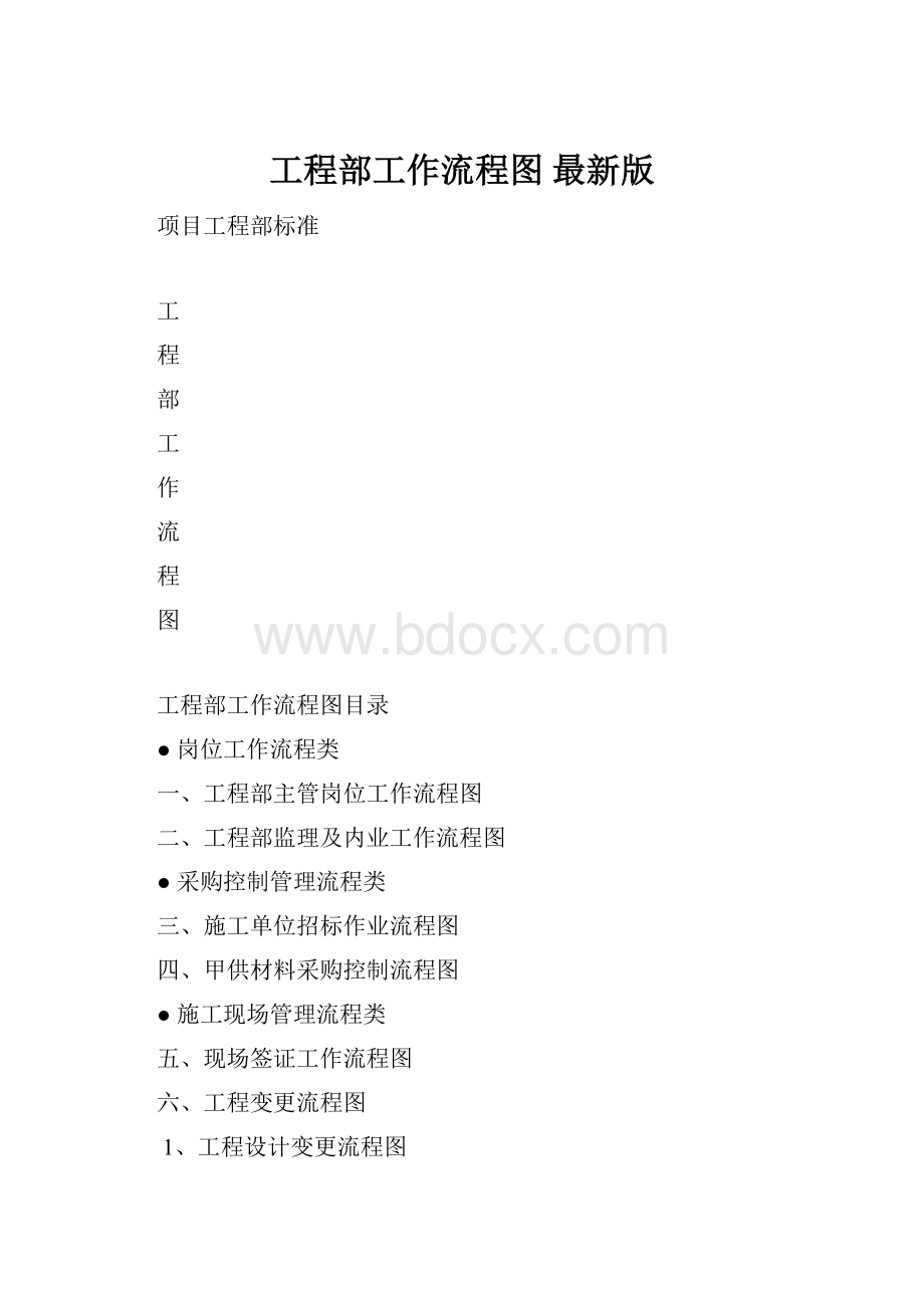 工程部工作流程图 最新版.docx_第1页