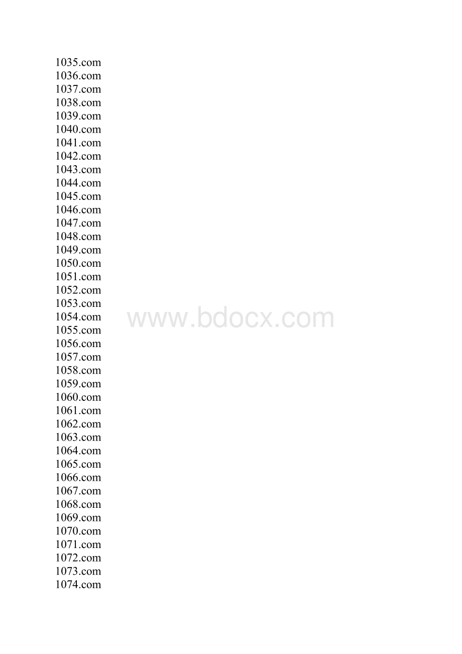 10000个COM后缀4数字域名.docx_第2页