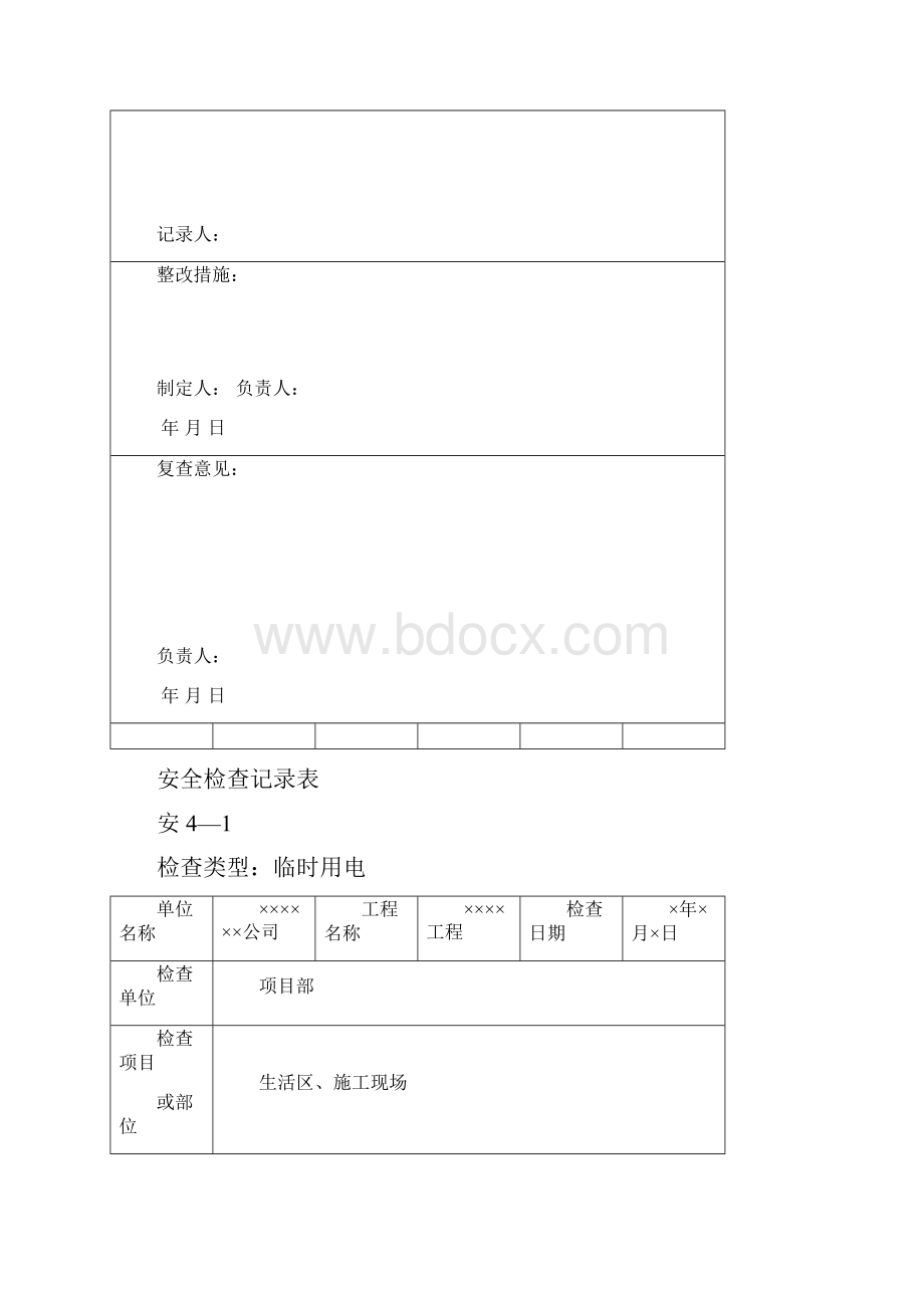 安全生产管理资料实例之四检查和改进.docx_第3页