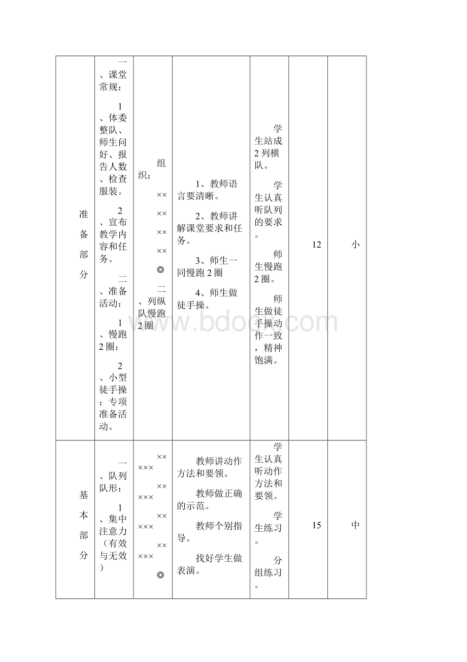 小学三年级下学期体育课教案.docx_第3页