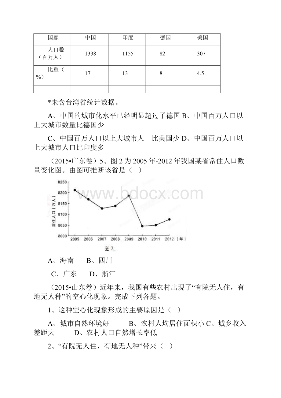 人文地理高考题汇编.docx_第3页