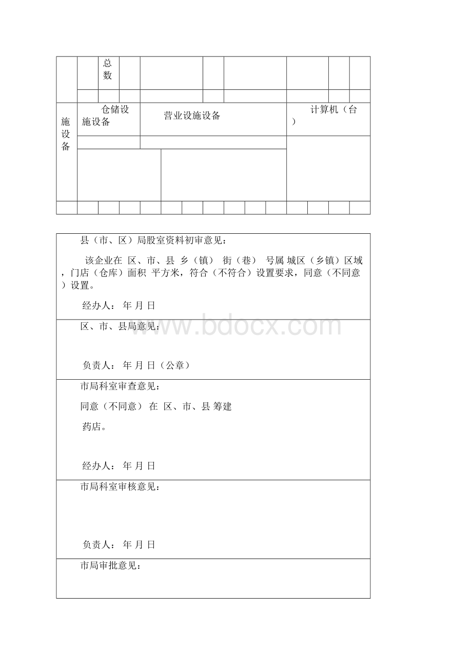 药品经营企业零售筹建申请表.docx_第3页