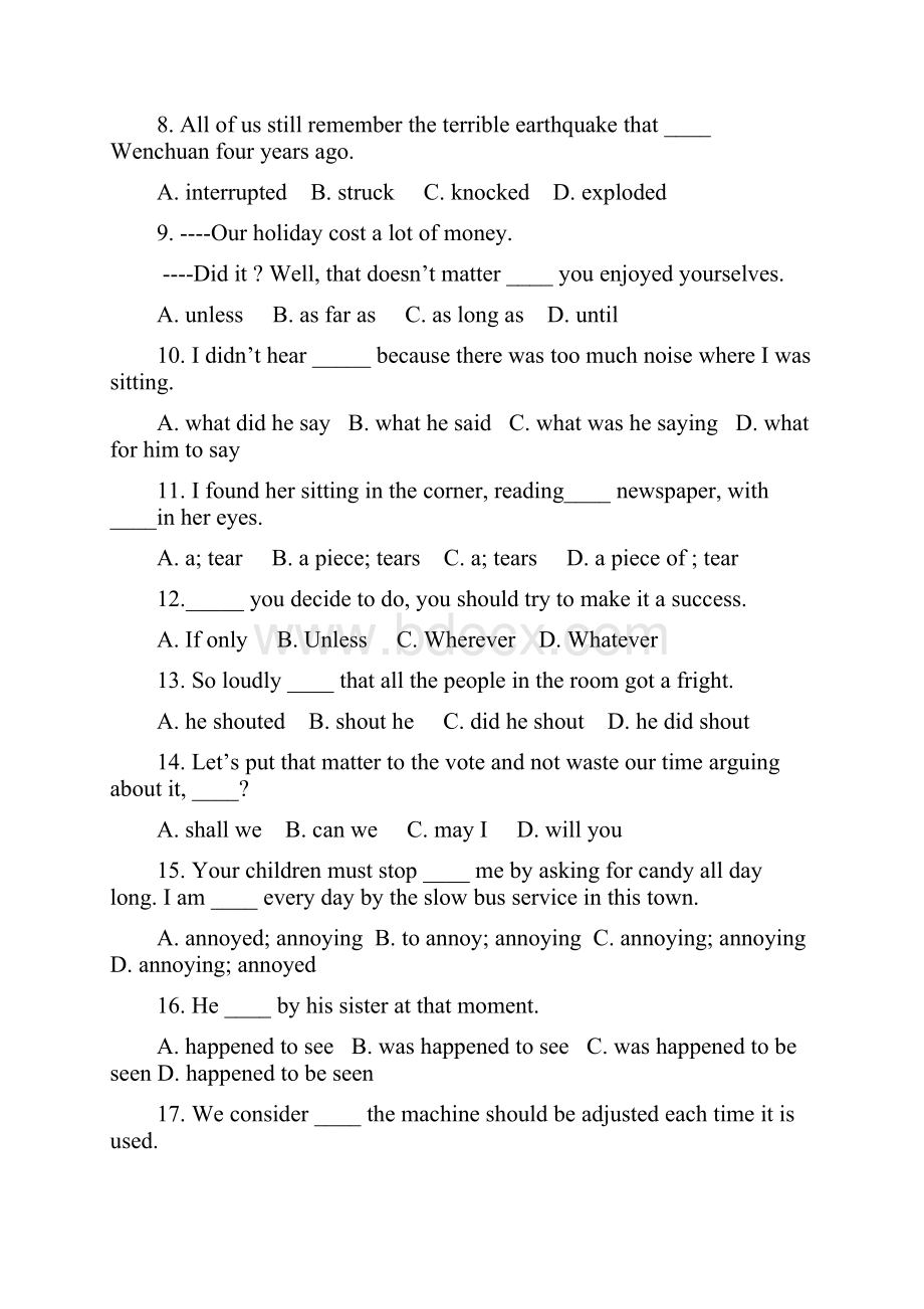 最新河南专升本英语真题及答案1.docx_第2页