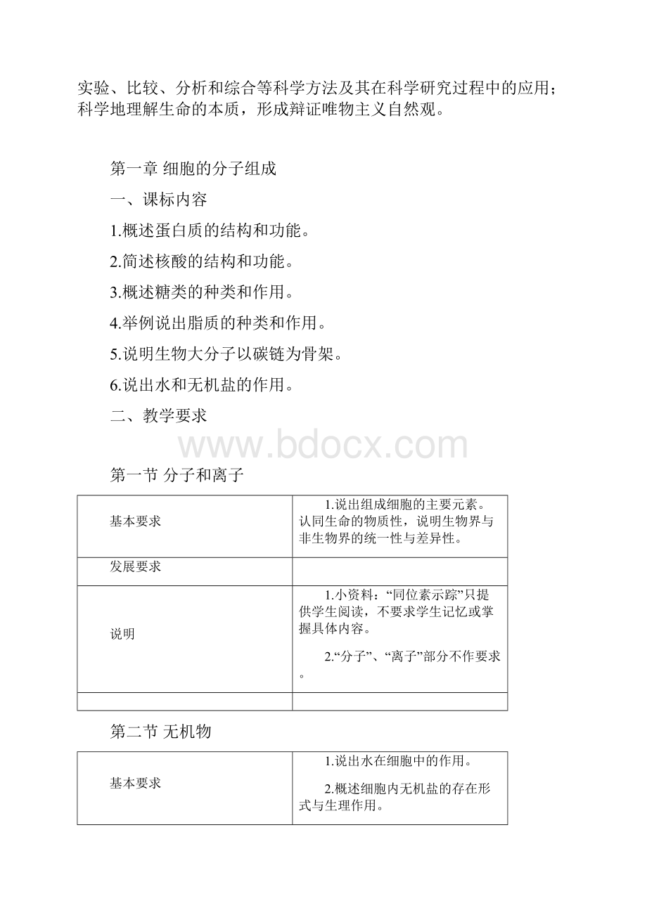 甘肃省普通高中新课程实验生物学科教学指导意见高二1.docx_第3页