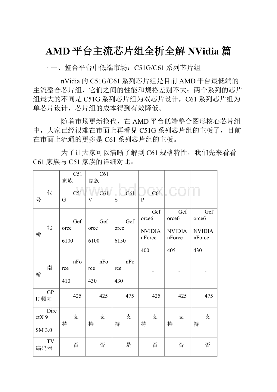 AMD平台主流芯片组全析全解NVidia篇.docx_第1页