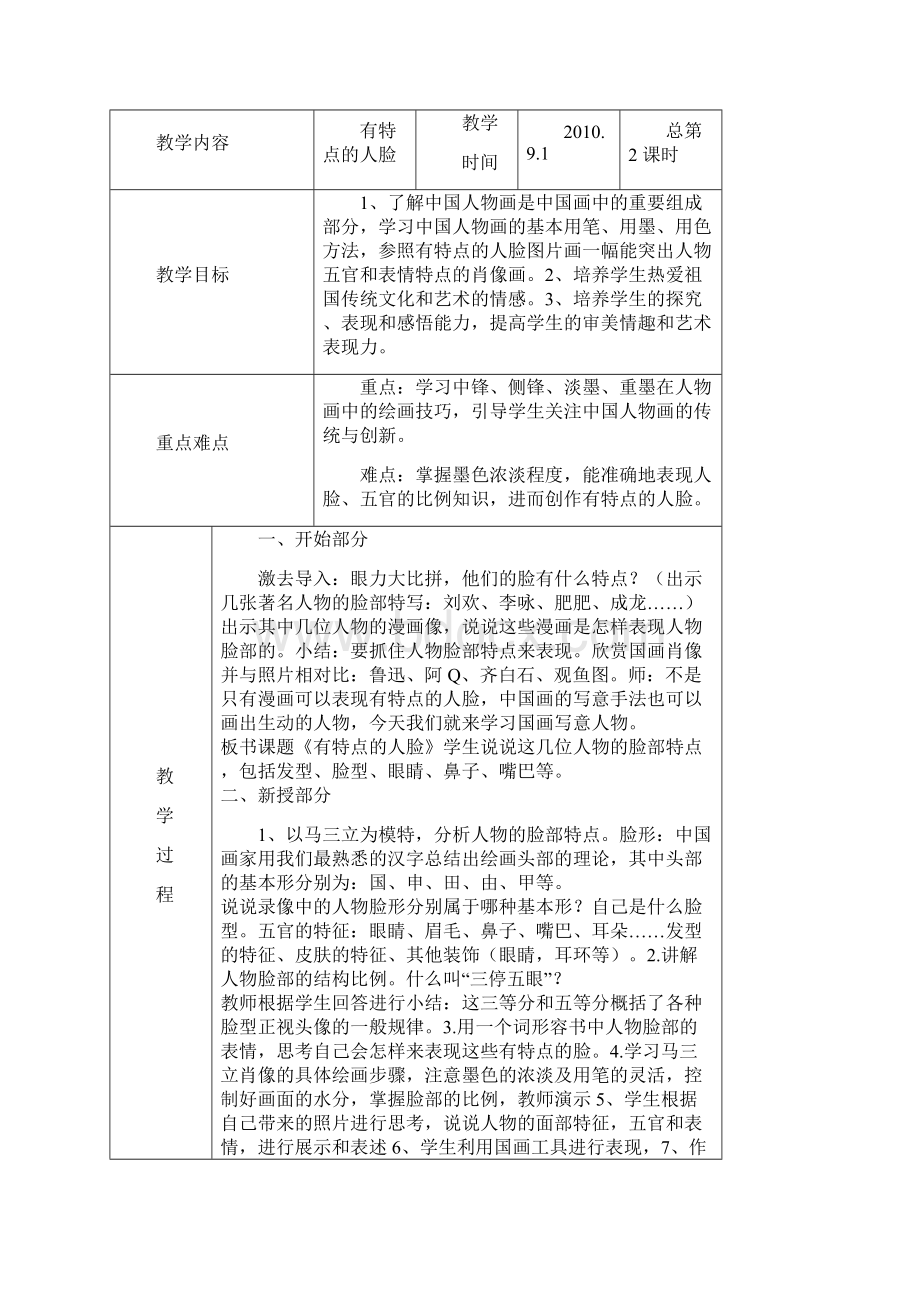 六年级美术上册教案.docx_第2页