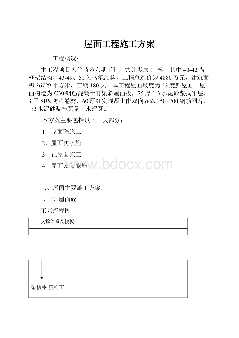 屋面工程施工方案.docx_第1页