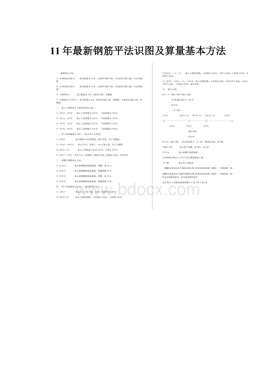 11年最新钢筋平法识图及算量基本方法.docx