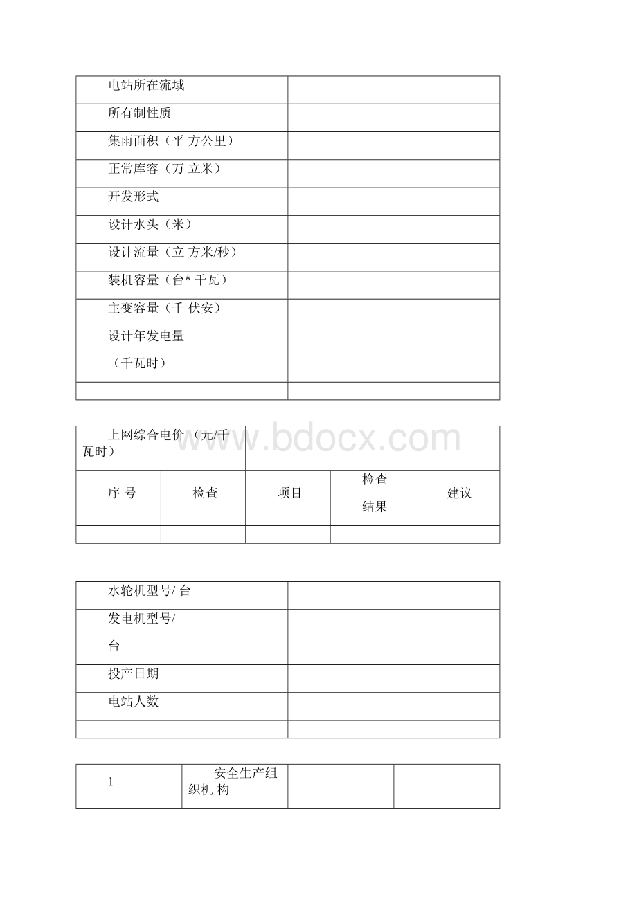 水电站安全检查项目表.docx_第2页