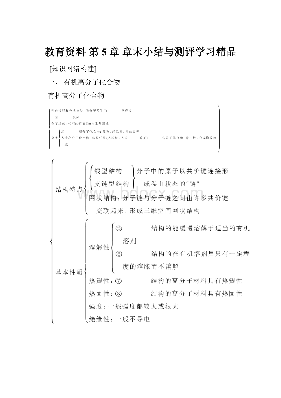 教育资料 第5章 章末小结与测评学习精品.docx