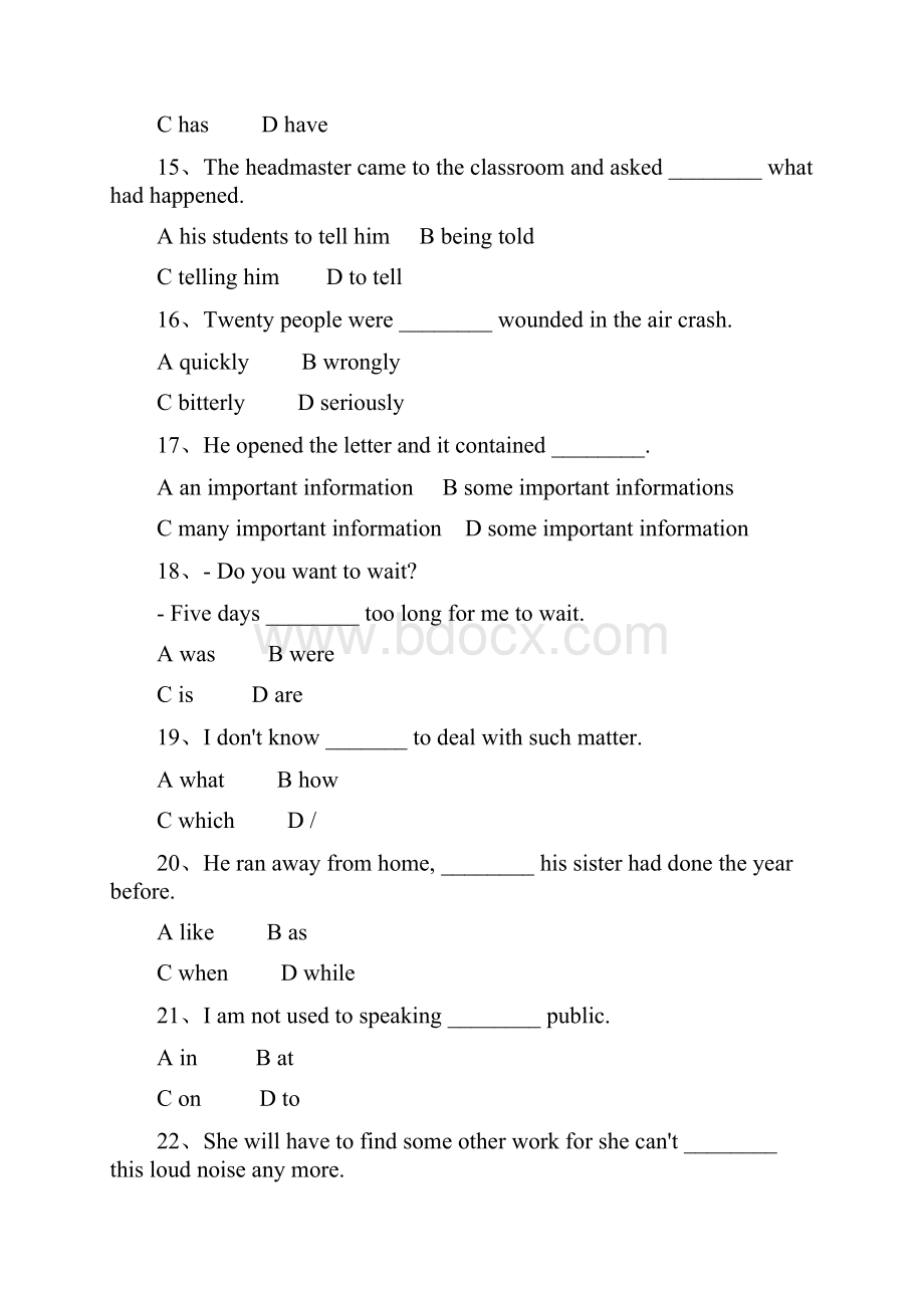 英语2模拟练习题库.docx_第3页