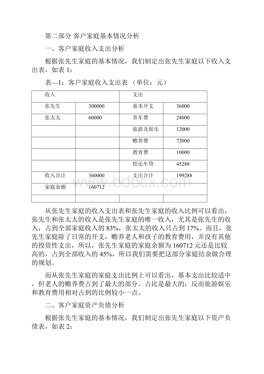 家庭理财方案设计案例.docx_第2页