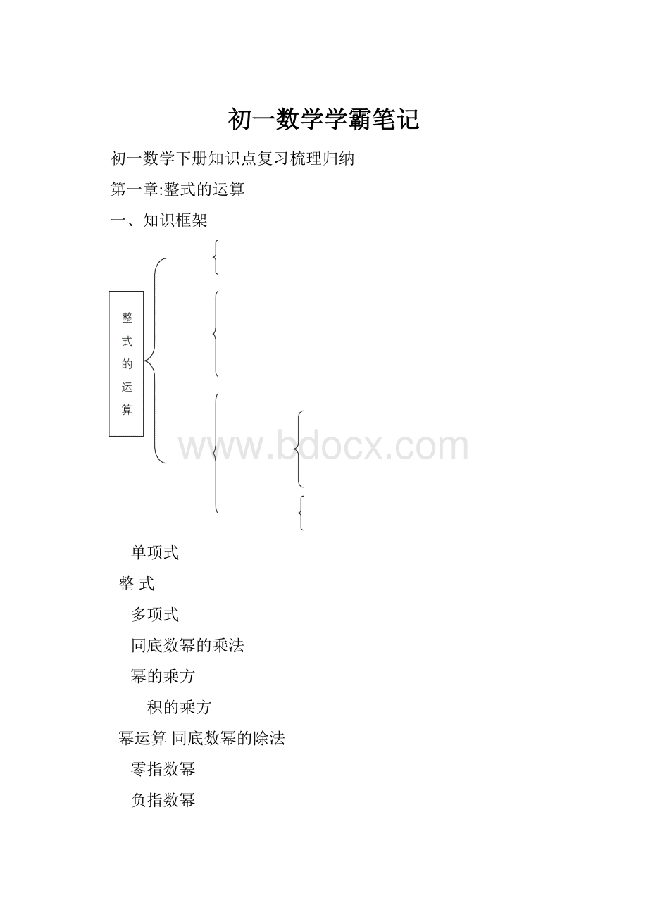 初一数学学霸笔记.docx_第1页