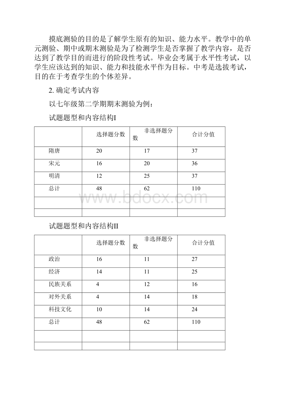 中国古代史学习中的纸笔测验的实践.docx_第2页