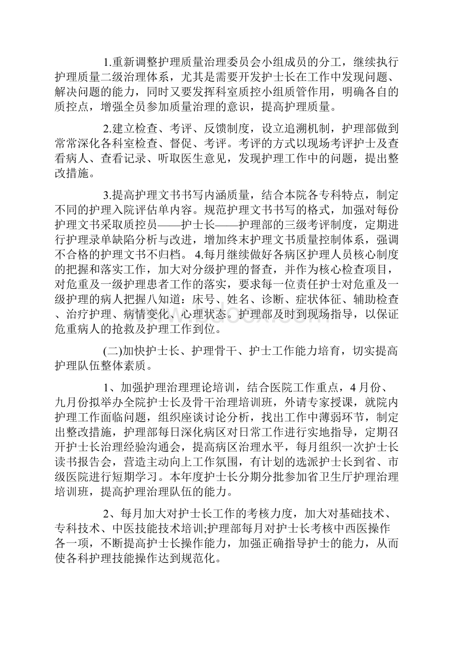 医院护理部护理工作计划.docx_第2页