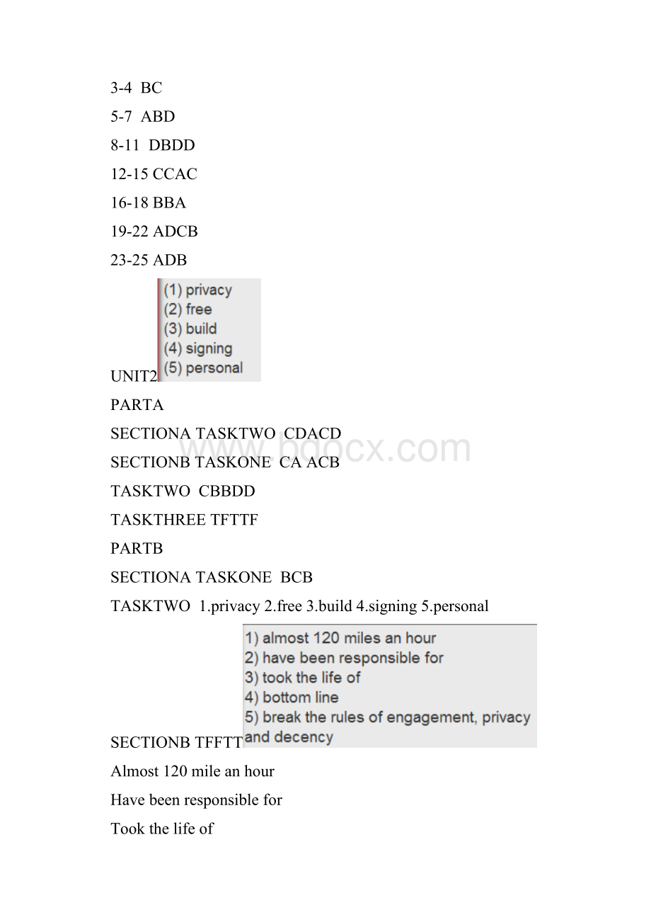 英语视听说教程第三版第4册英语听力答案.docx_第2页