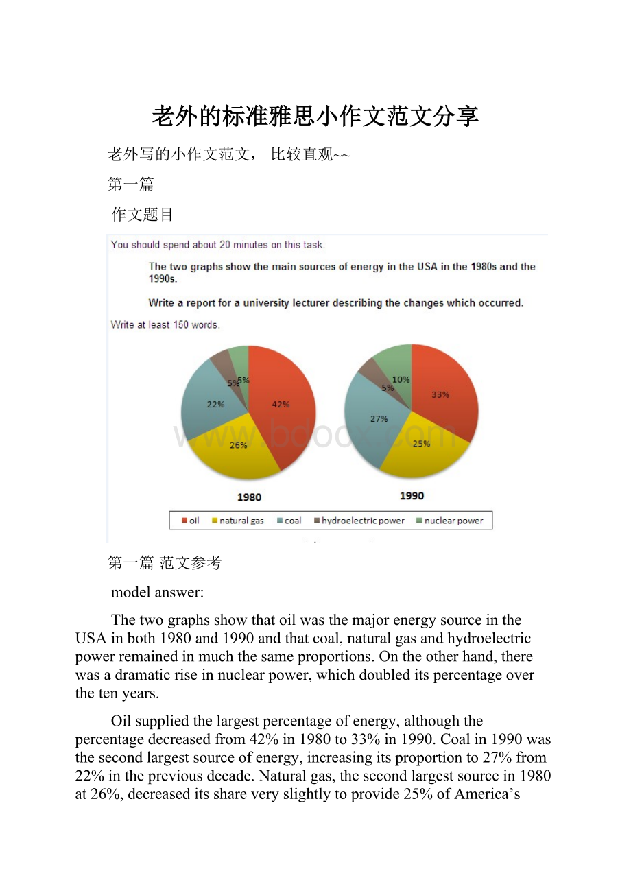 老外的标准雅思小作文范文分享.docx_第1页