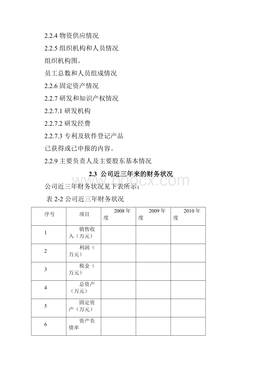 资金申请报告提供资料清单.docx_第3页