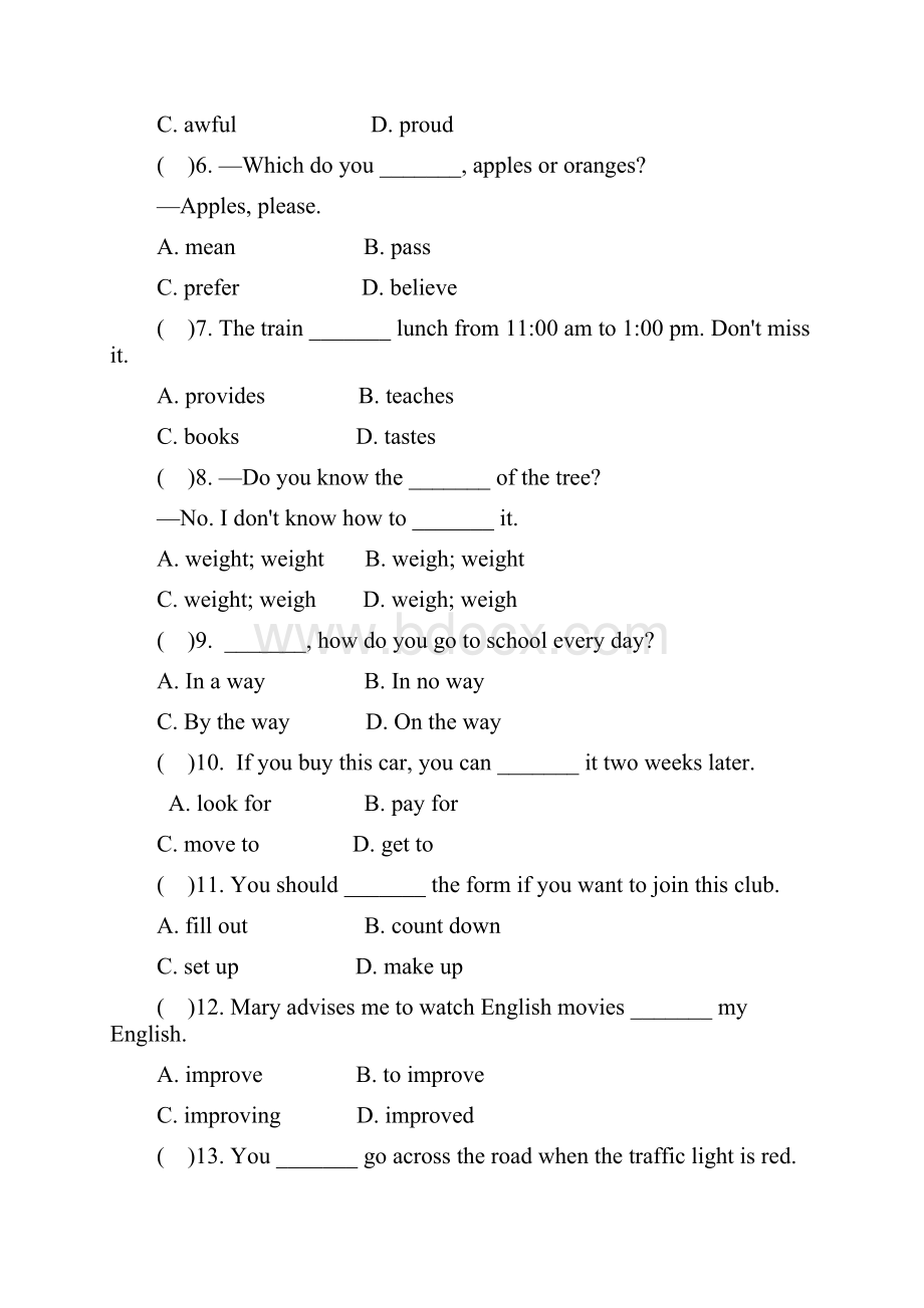 八年级英语下册Module7SummerinLosAngeles练习题新版外研版.docx_第2页