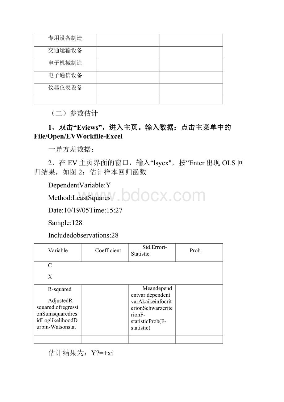 EViews计量经济学试验报告异方差的诊断及修正.docx_第3页