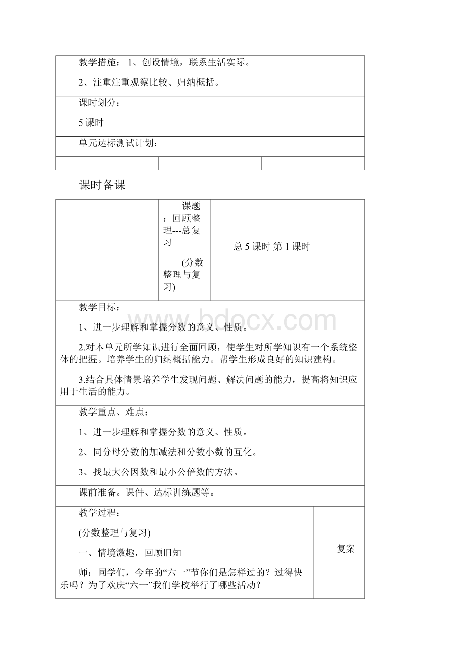 青岛版六三制五年级数学下册全册复习备课备课人邹仁国.docx_第2页