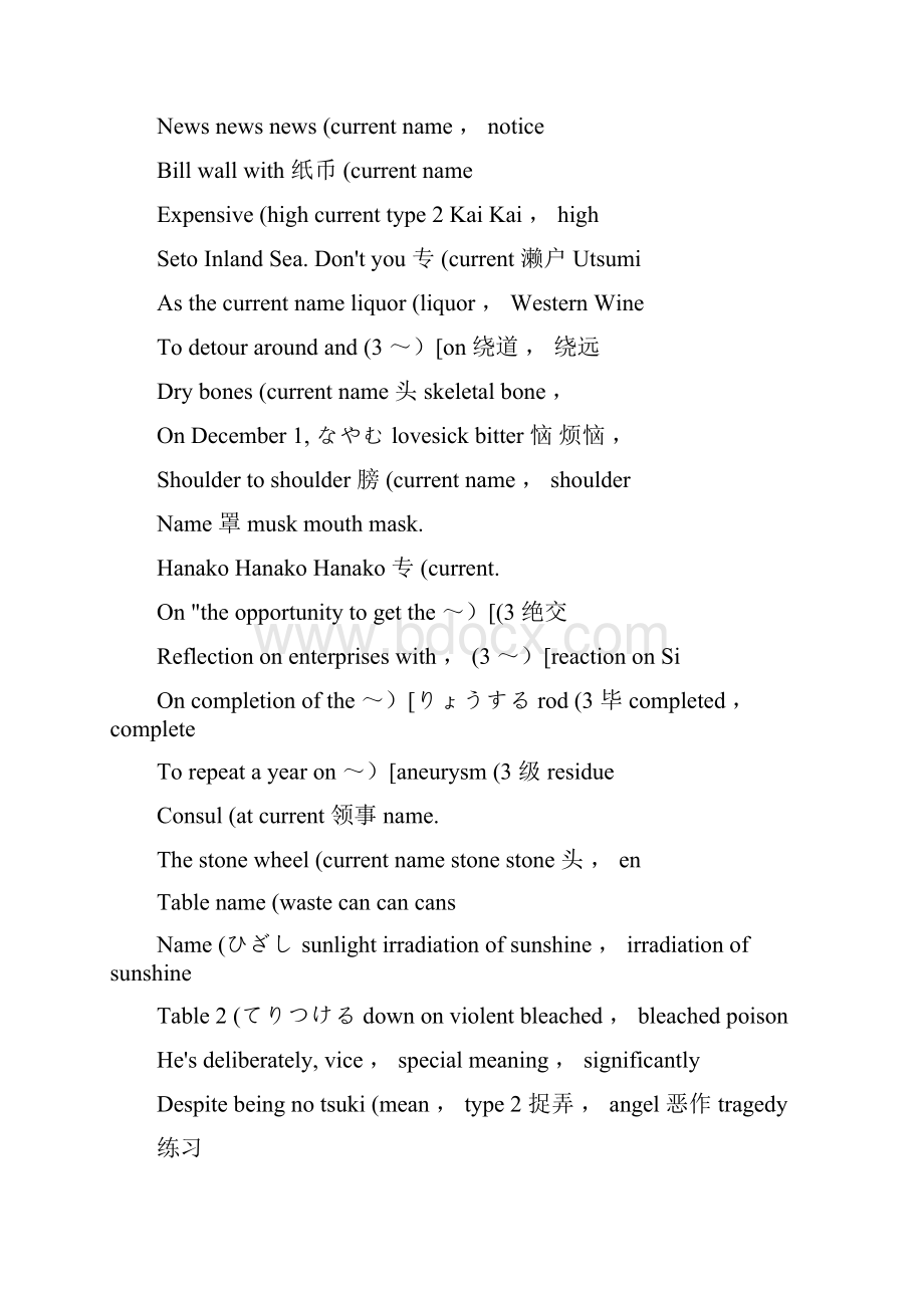 标准日本语中级单词 课文 笔记 19Standard Japanese middle word text note 19.docx_第2页