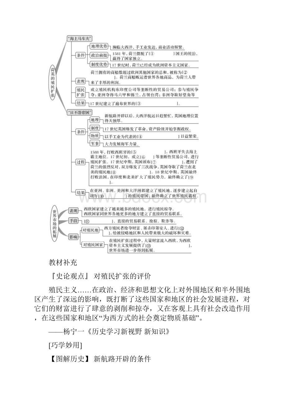 第19讲 新航路开辟与荷兰英国等国的殖民扩张 教案.docx_第3页