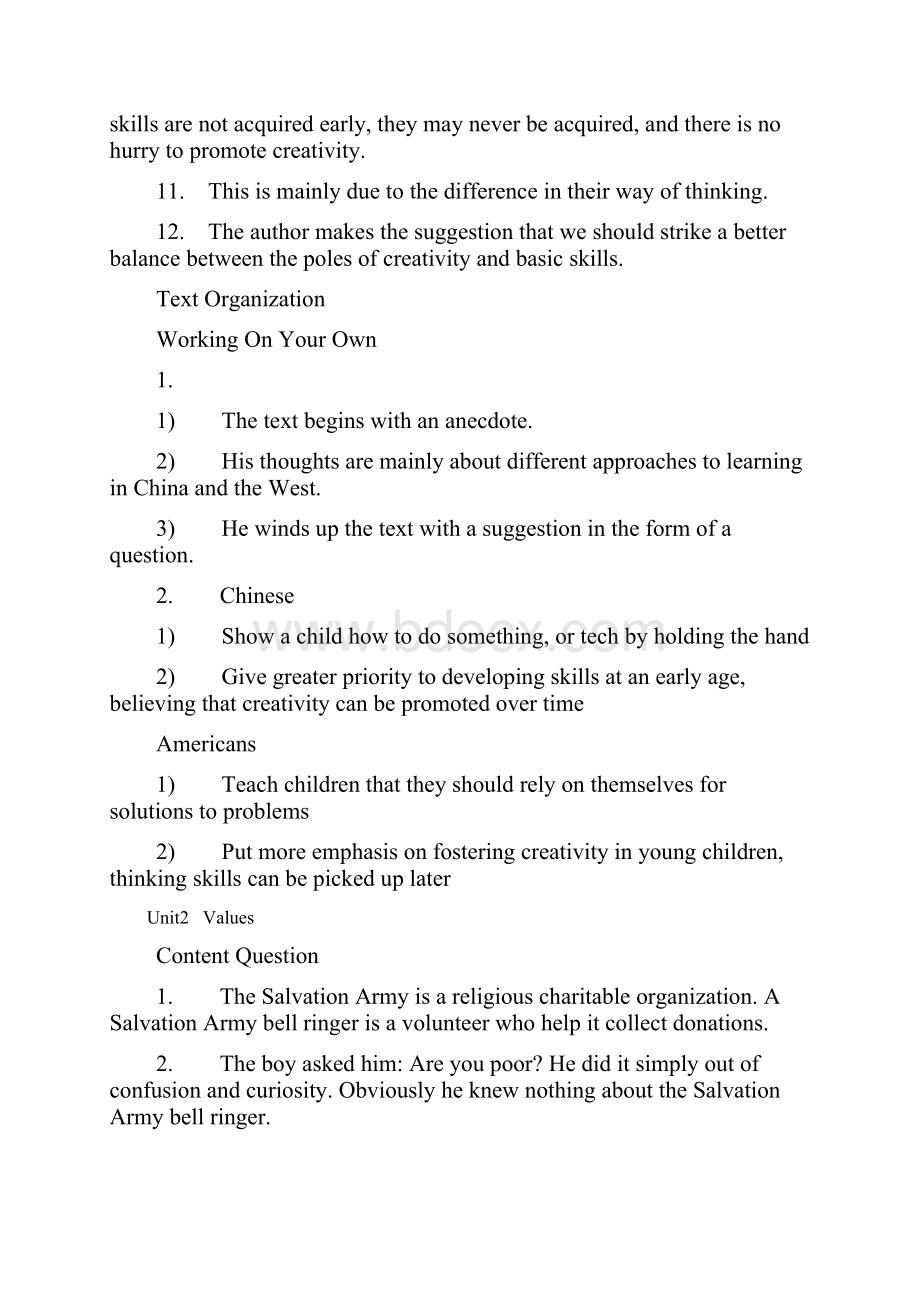 全新版大学英语综合教程2学生用书课后习题答案.docx_第2页