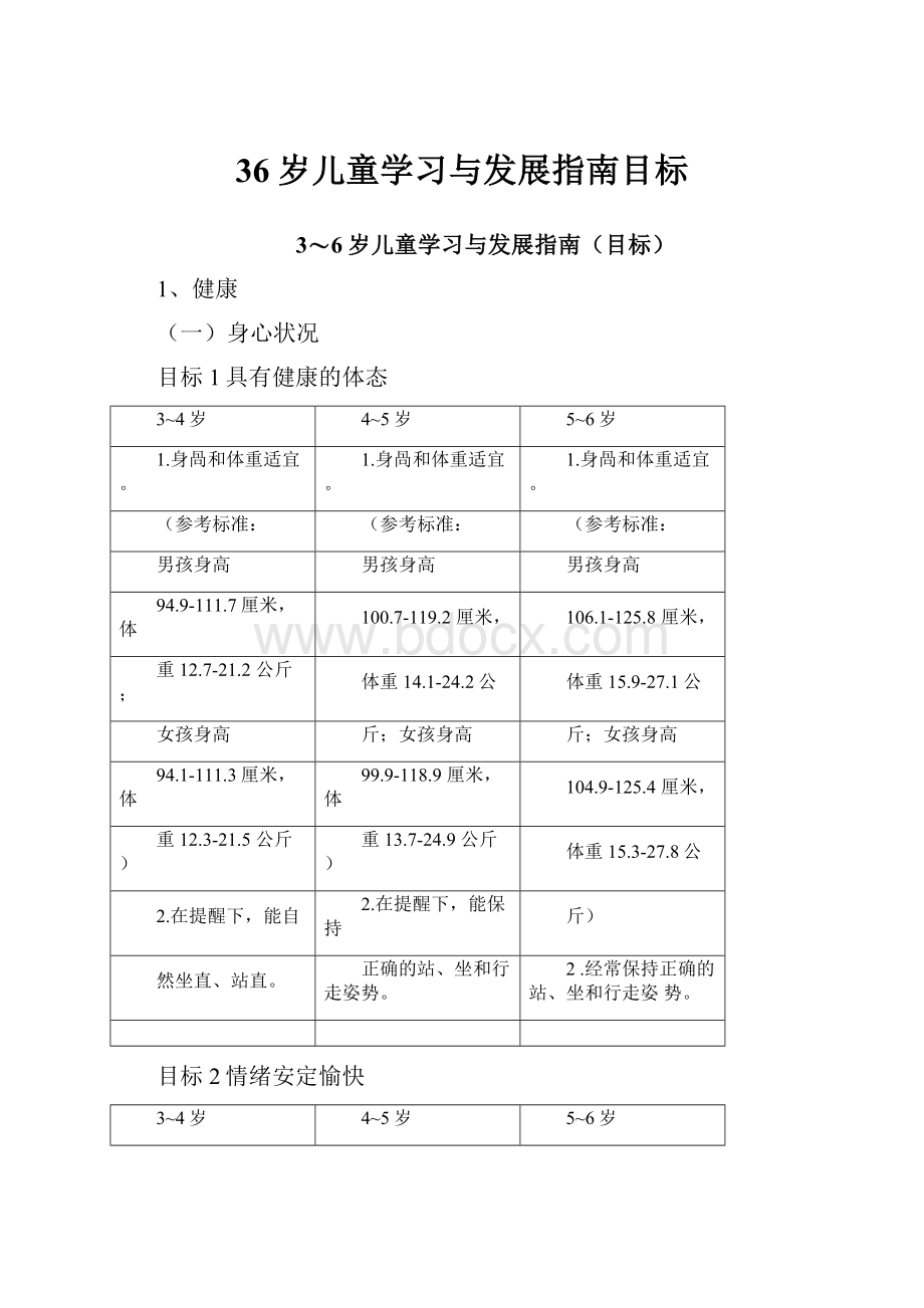 36岁儿童学习与发展指南目标.docx_第1页