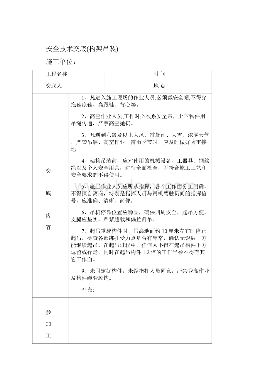 电力施工安全技术交底记录表.docx_第3页