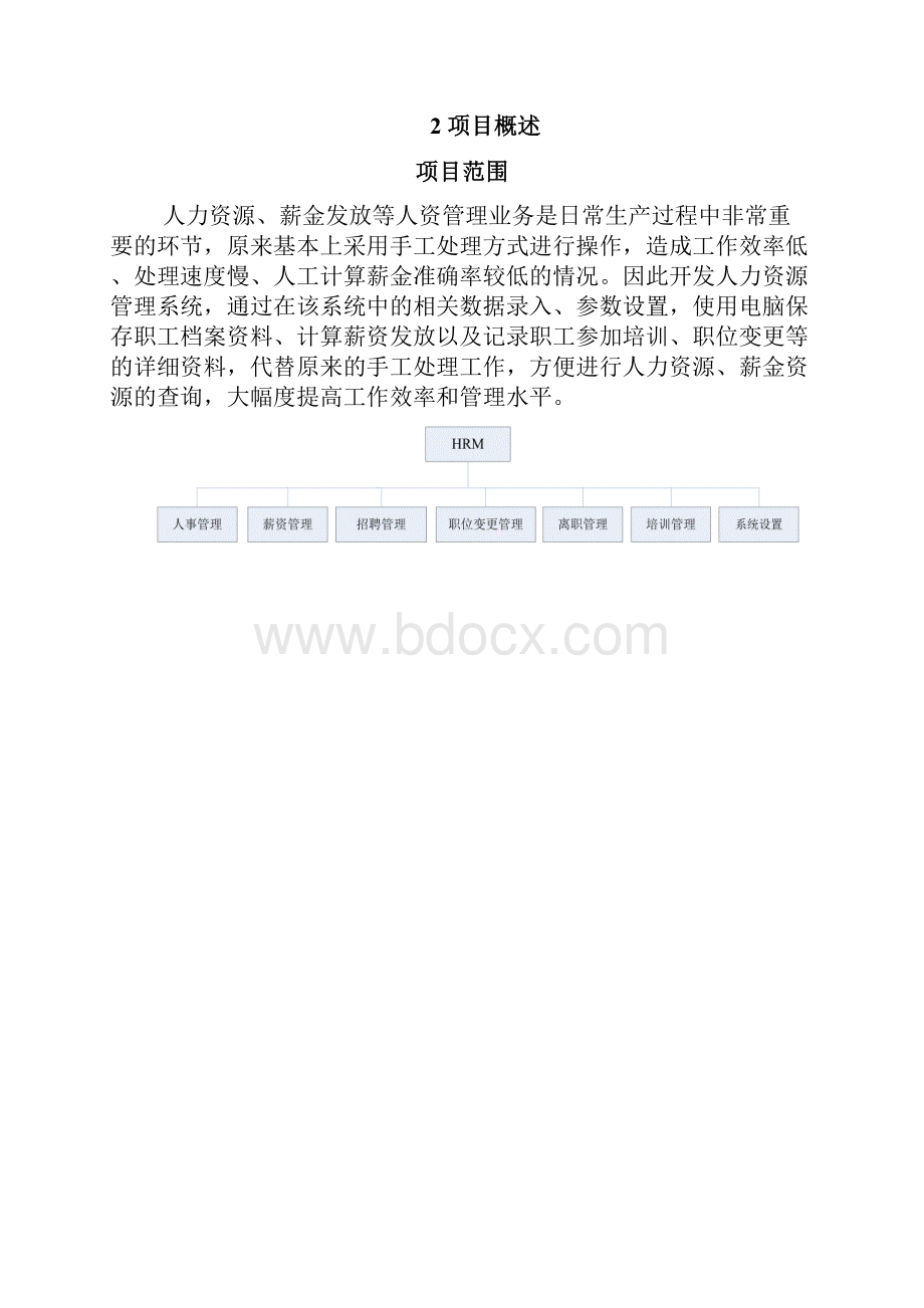 人力资源管理系统项目计划.docx_第2页