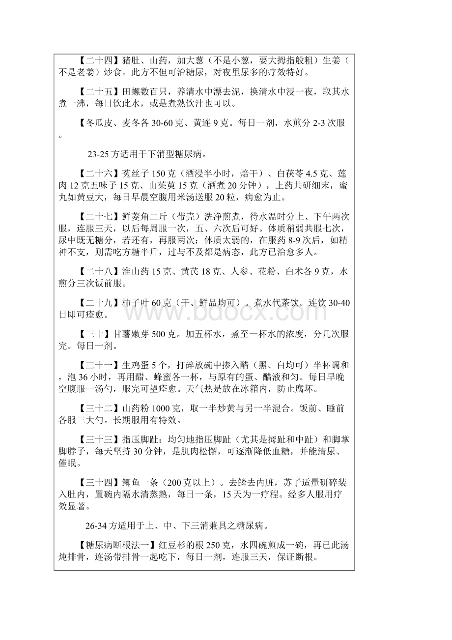 糖尿病验方集锦含断根方.docx_第3页