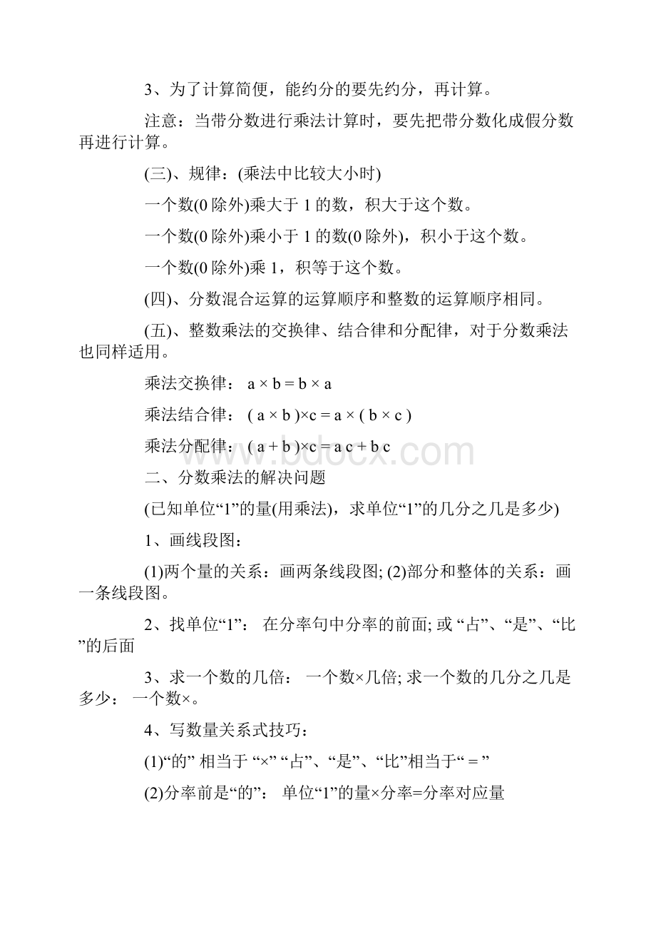 小学数学六年级上册知识点归纳.docx_第2页