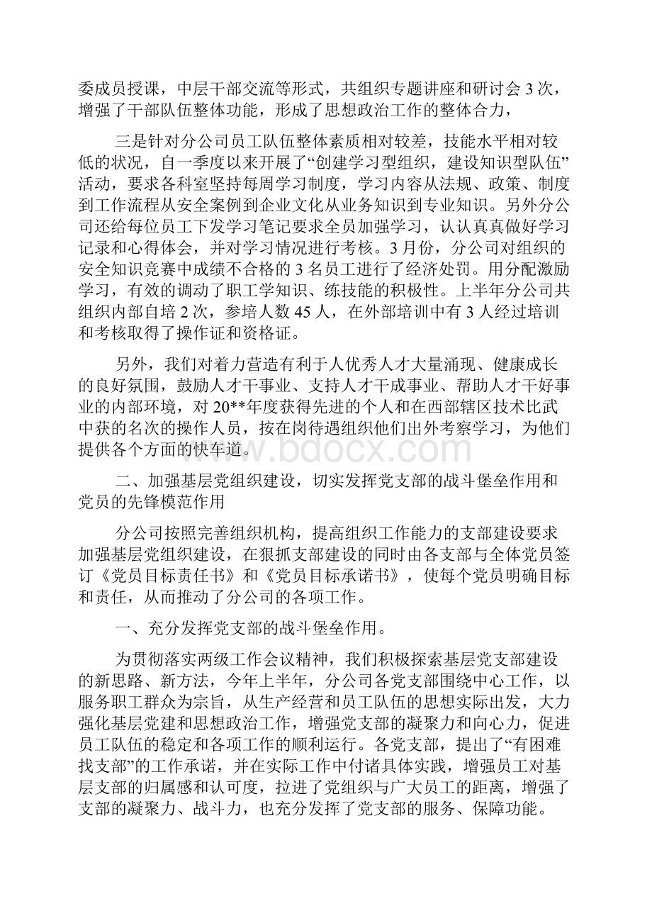 上半年党建工作汇报材料范文.docx_第2页