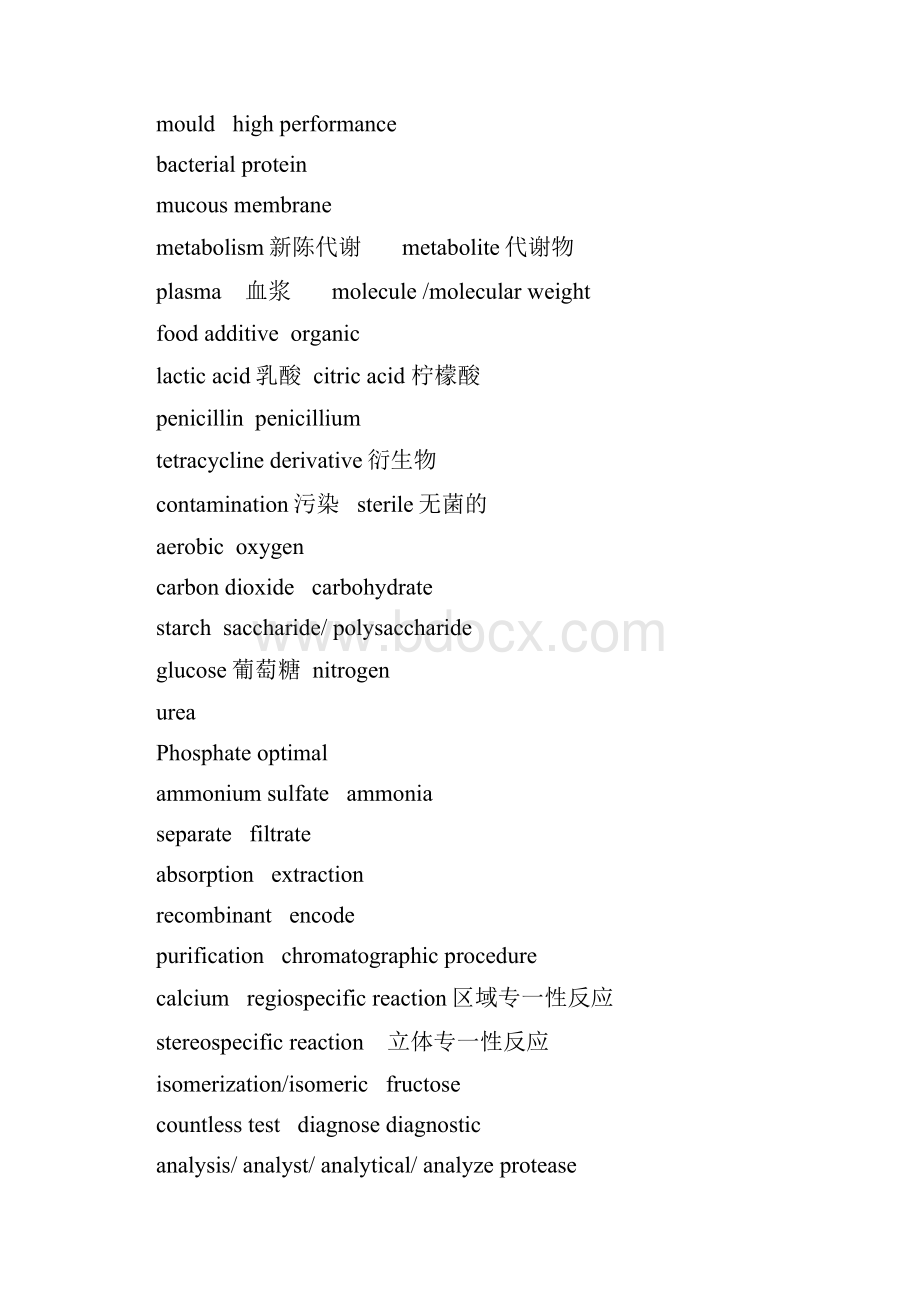 药物化学专业英语词汇.docx_第2页