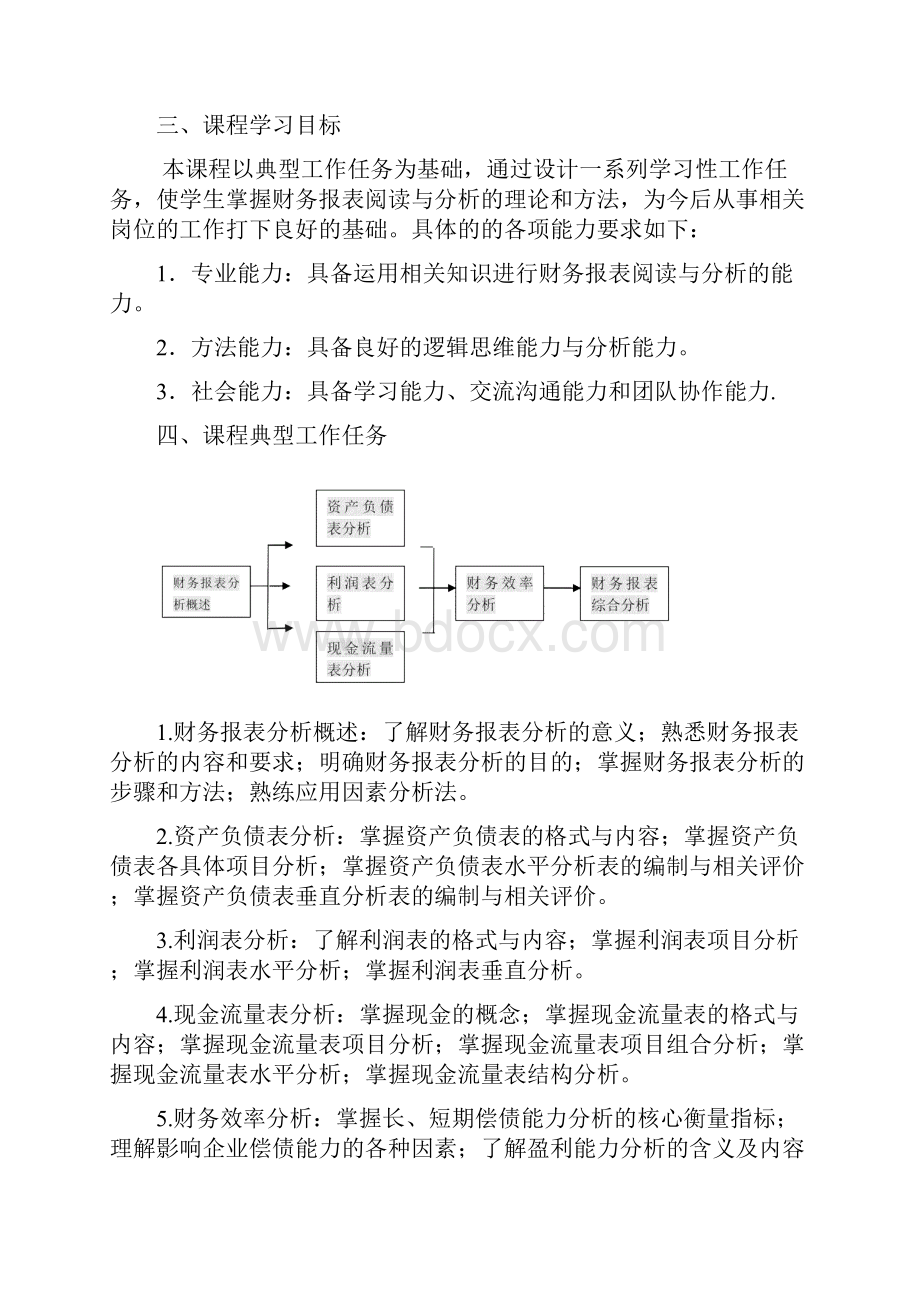 财务报表阅读分析课程标准.docx_第2页