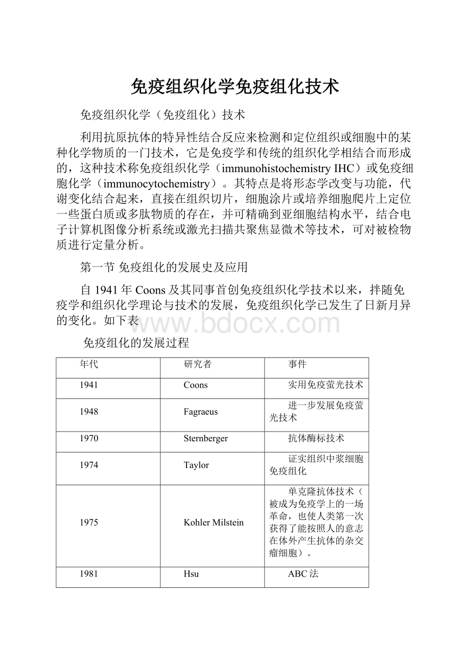 免疫组织化学免疫组化技术.docx