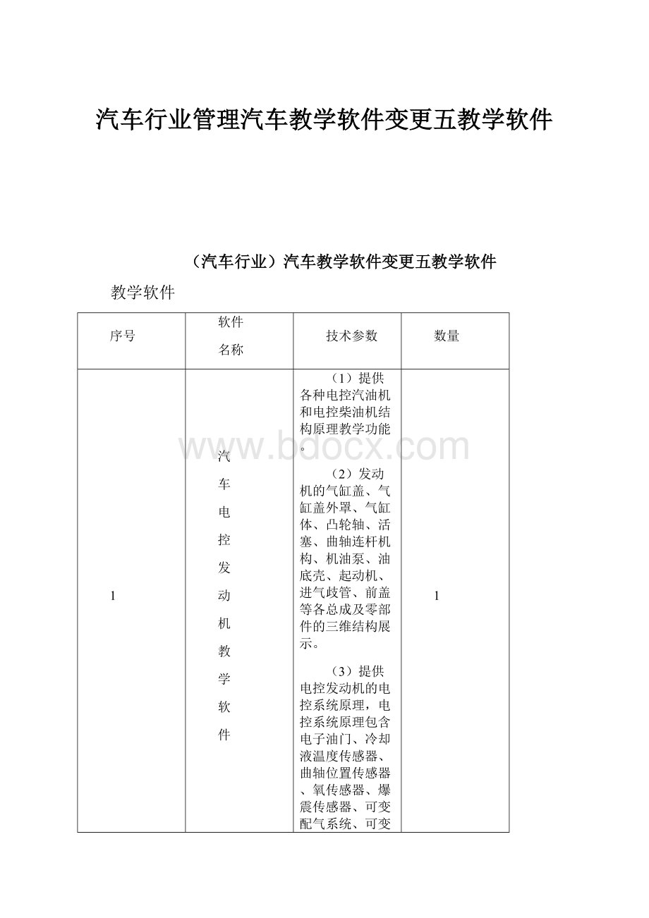 汽车行业管理汽车教学软件变更五教学软件.docx_第1页