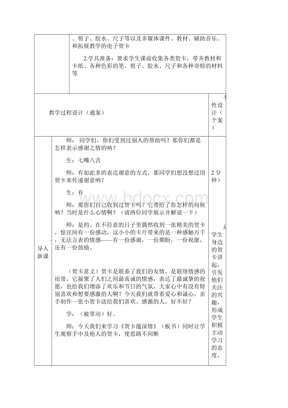 九年级美术教案第三单元格调高雅的生活品位《贺卡蕴深情》讲解.docx_第2页