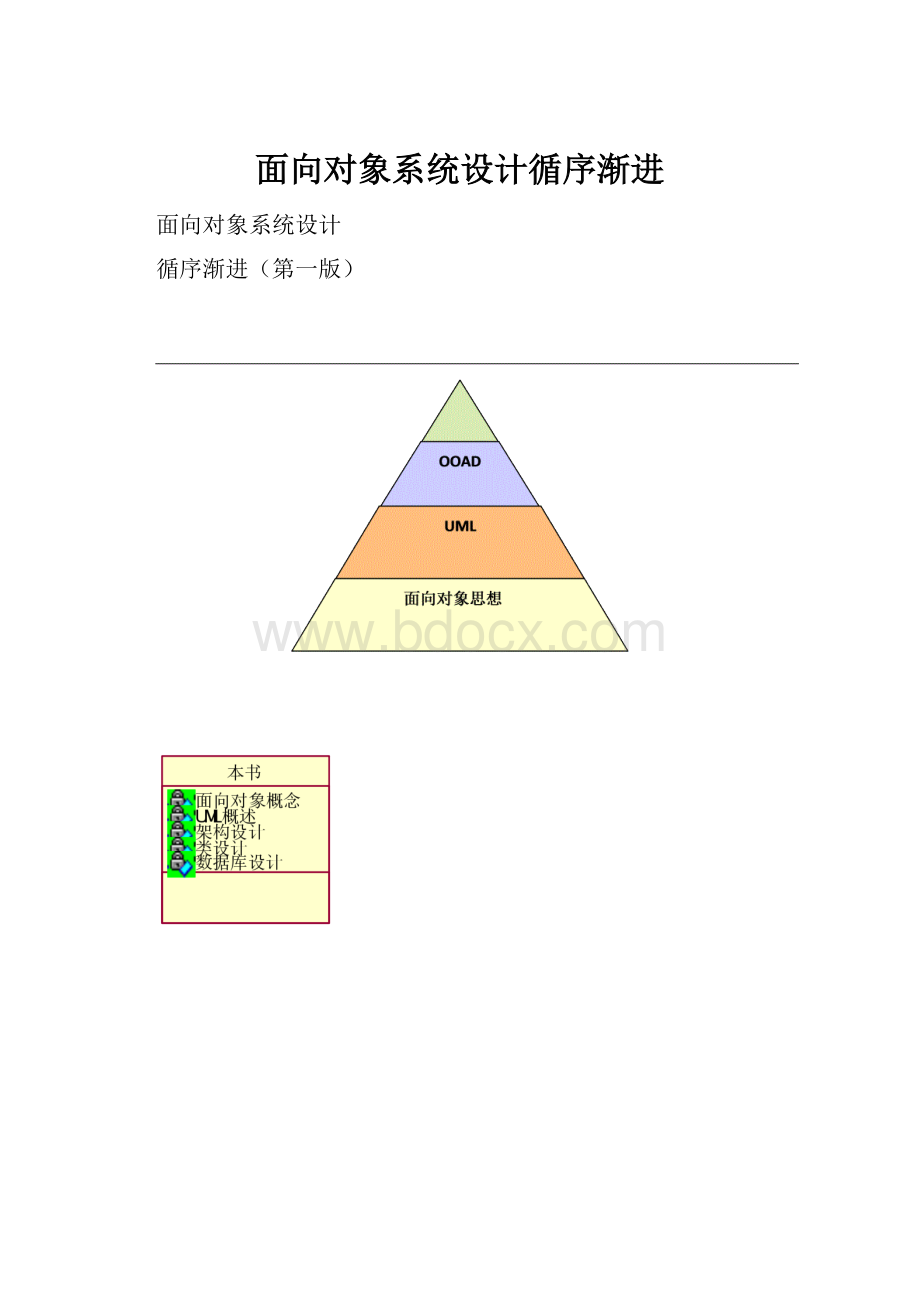 面向对象系统设计循序渐进.docx_第1页